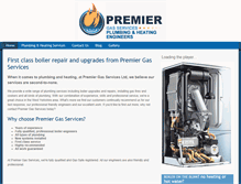 Tablet Screenshot of premiergasservices.co.uk